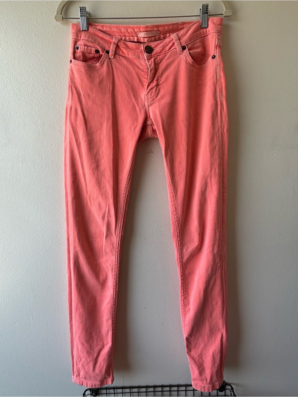 Women’s Maje Coral Pink Slim Jeans